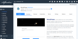 Softaculous WordPress